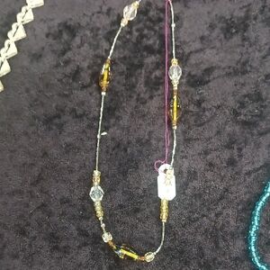 Elegant Gold and Silver Beaded Necklace